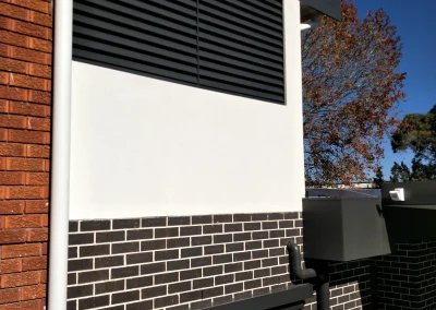 Aluminium Shutters Fixed Louvre Configuration 90mm Colour Monument #3