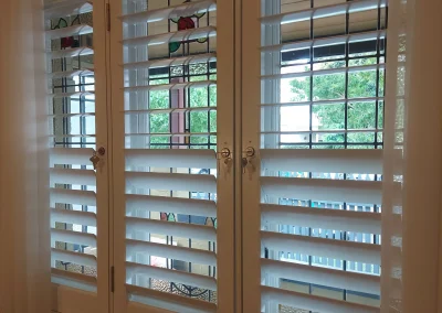 Aluminium Shutters Hinged Configuration 90mm Colour Gloss White #6