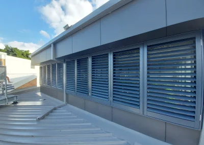 Aluminium shutters 90mm Hinged Configuration Monument finish #2