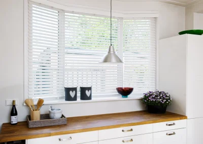 Visionwood PVC Venetians 50mm slat Vivid White colour #7